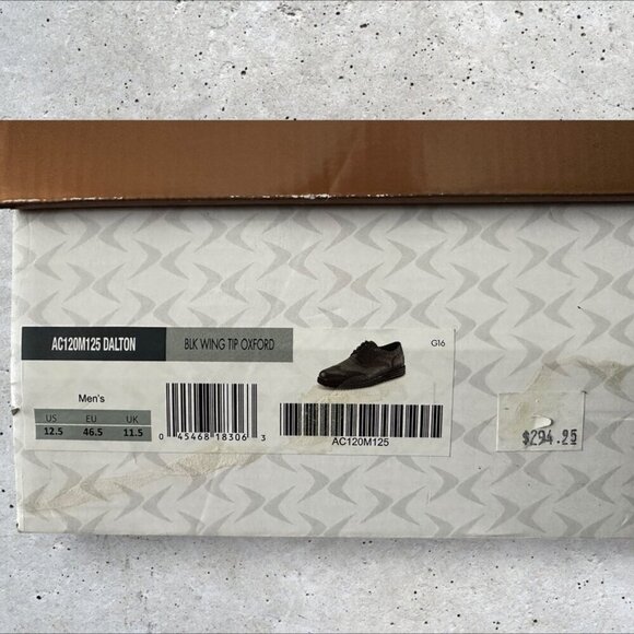 Men's Aetrex Dalton Wing Tip Oxford Shoes in Black - Size 12.5 - Picture 11 of 14